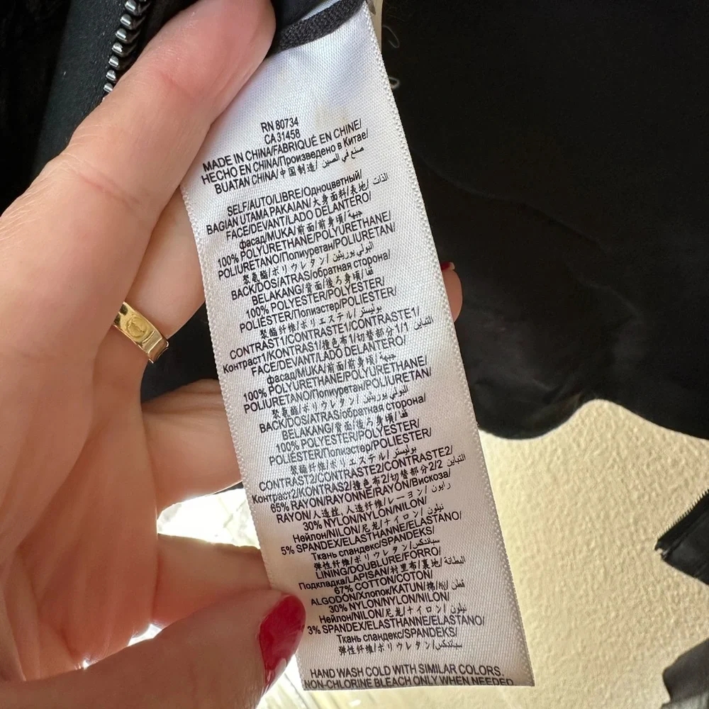 Beautiful BCBG MAX AZRIA Misa Blocked Jacket Moto Jacket - Picture 6 of 7